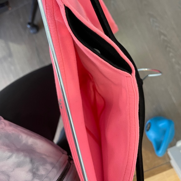 Lululemon Pink Cropped Leggings Mid-Rise Workout Pants Skin Fit Yoga Casual 6 - Picture 14 of 15